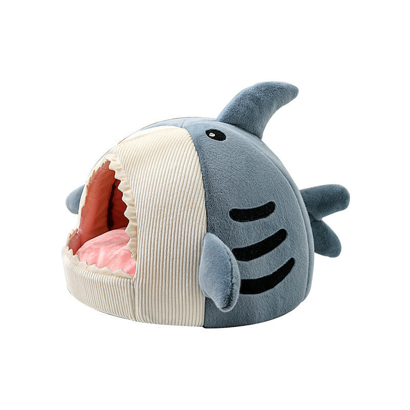 Huff Cozy Shark Cat Bed